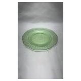 Depression Era Green Uranium Glass Small Plate