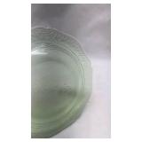 Depression Era Green Uranium Glass Small Plate