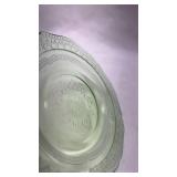 Depression Era Green Uranium Glass Small Plate
