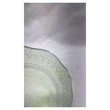 Depression Era Green Uranium Glass Small Plate