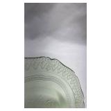 Depression Era Green Uranium Glass Small Plate