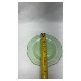 Depression Era Green Uranium Glass Small Plate