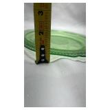 Depression Era Green Uranium Glass Dinner Plate