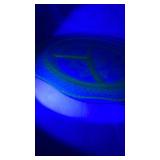 Depression Era Green Uranium Glass Divided Plate