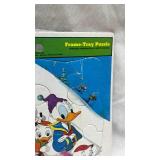 Walt Disney Donald Duck Winter Skiing Frame-Tray Puzzle by Whitman