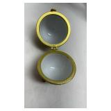 Hand-Painted Porcelain Egg Trinket Box
