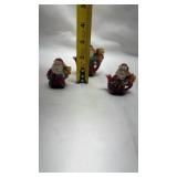 Mini Santa with Teddy Bear Figurines - Set of 3