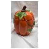 Decorative Ceramic Pumpkin Cookie Jar