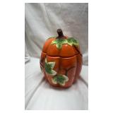 Decorative Ceramic Pumpkin Cookie Jar
