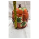 Decorative Ceramic Pumpkin Cookie Jar