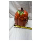 Decorative Ceramic Pumpkin Cookie Jar