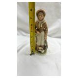 Traditional Porcelain Farm Figure with Bunny