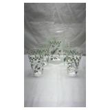 Herb Garden Glass Pitcher and Tumbler Set