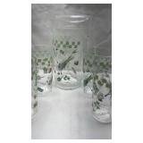 Herb Garden Glass Pitcher and Tumbler Set