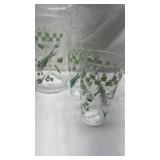Herb Garden Glass Pitcher and Tumbler Set