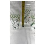 Herb Garden Glass Pitcher and Tumbler Set
