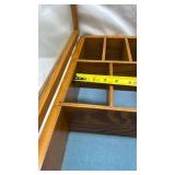Wooden Display Case with Glass Top