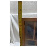 Wooden Display Case with Glass Top