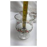 Holiday Holly Stemware Set 6
