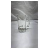 Holiday Holly Pattern Glass Beer Stein