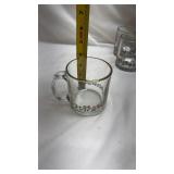 Holiday Holly Glass Punch Cups Set of 15