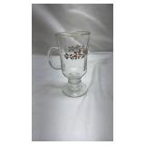 Holiday Holly Irish Coffee Glass Set of 12