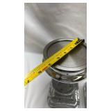 Mercury Glass Candlesticks with Square Base