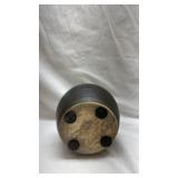 Traditional Black Clay Storage Jar with Lid