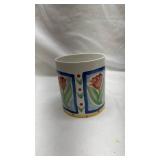 Hausenware Tulip Pattern Ceramic Canister