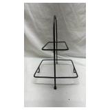Black Metal Two-Tier Display Stand