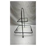 Black Metal Two-Tier Display Stand