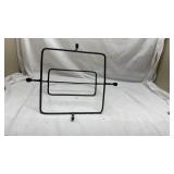 Black Metal Two-Tier Display Stand