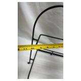 Black Metal Two-Tier Display Stand