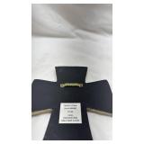 Decorative Metal Cross with Scrollwork Design