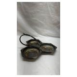 Art Deco Triple Serving Dish with Handle