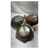 Art Deco Triple Serving Dish with Handle