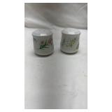 Floral Porcelain Salt and Pepper Shakers