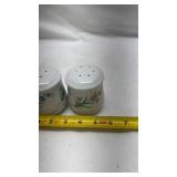 Floral Porcelain Salt and Pepper Shakers