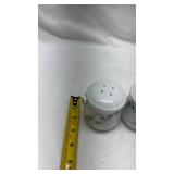 Floral Porcelain Salt and Pepper Shakers