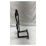 Decorative Black Iron Scroll Book Stand