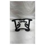 Decorative Black Iron Scroll Book Stand