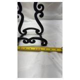 Decorative Black Iron Scroll Book Stand