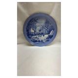 Blue and White Farmer