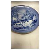 Blue and White Farmer