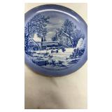 Blue and White Farmer