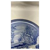 Blue and White Farmer