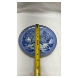 Blue and White Farmer