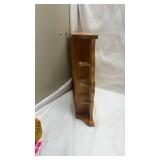 Wooden Heart Cutout Wall Shelf with Hooks