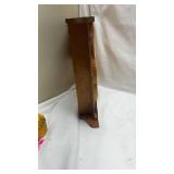 Wooden Heart Cutout Wall Shelf with Hooks