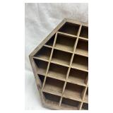 Hexagonal Wooden Display Shelf